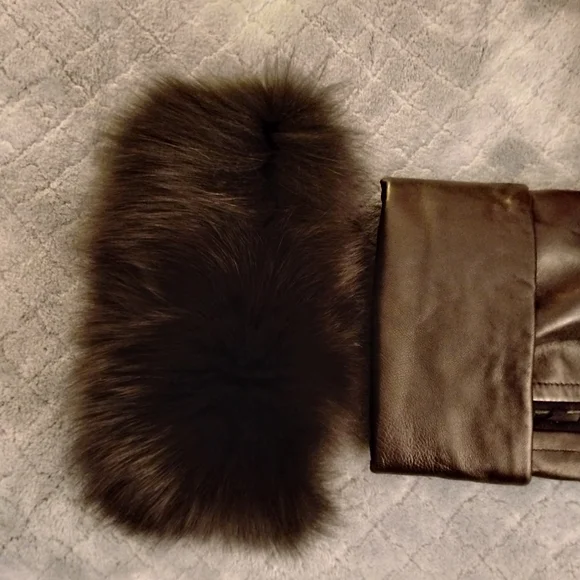 Men's Black Leather Jacket - Picture 3 of 12